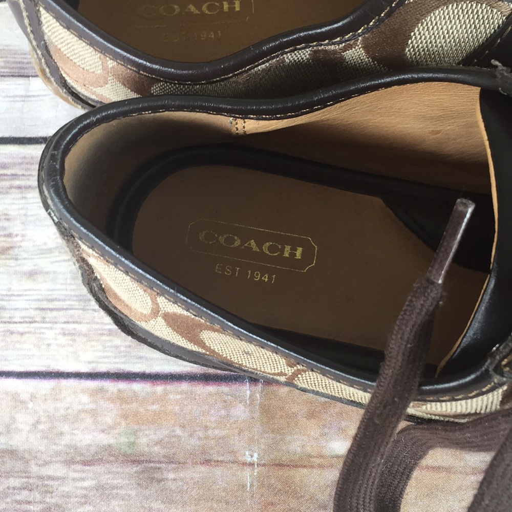 Coach women's size 11B brown /tan like New - Picture 5 of 6